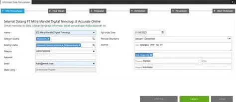 Setup Awal Accurate Langkah awal setup database perusahaan jasa di Accurate
