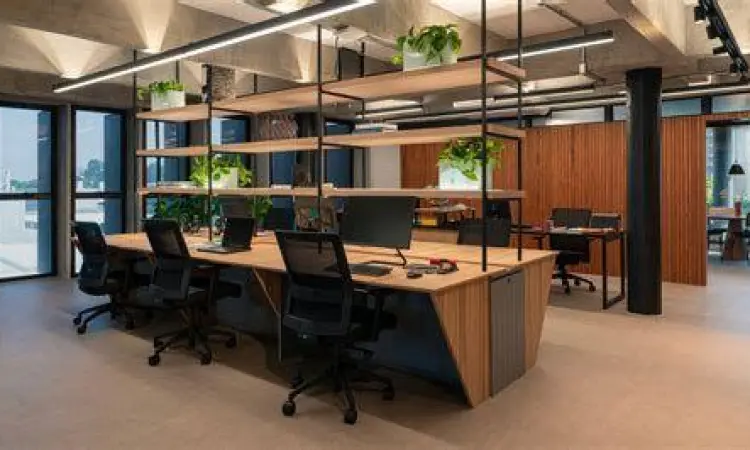 Desain Interior Kreatif Ruang kerja dengan desain interior kreatif