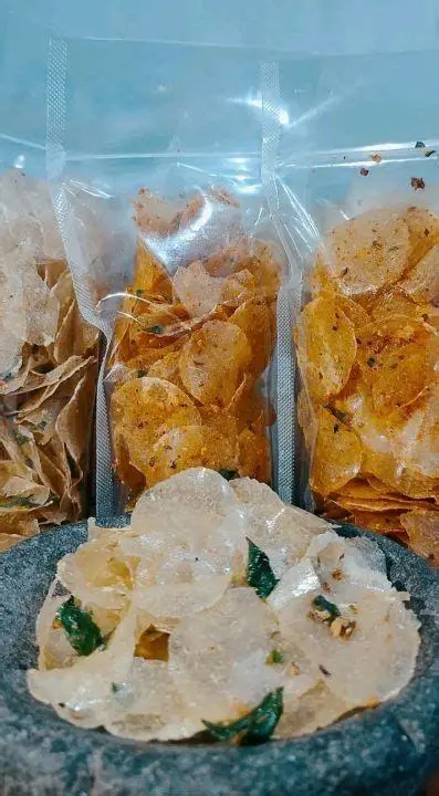 Keripik Kaca Pedas Keripik kaca transparan pedas rempah