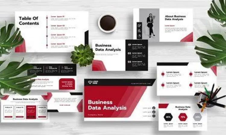 Presentasi data KPI dalam rapat kerja