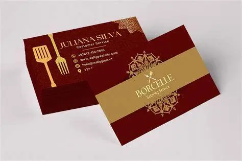 Inspirasi Kartu Nama Catering Desain kartu nama katering modern dan minimalis