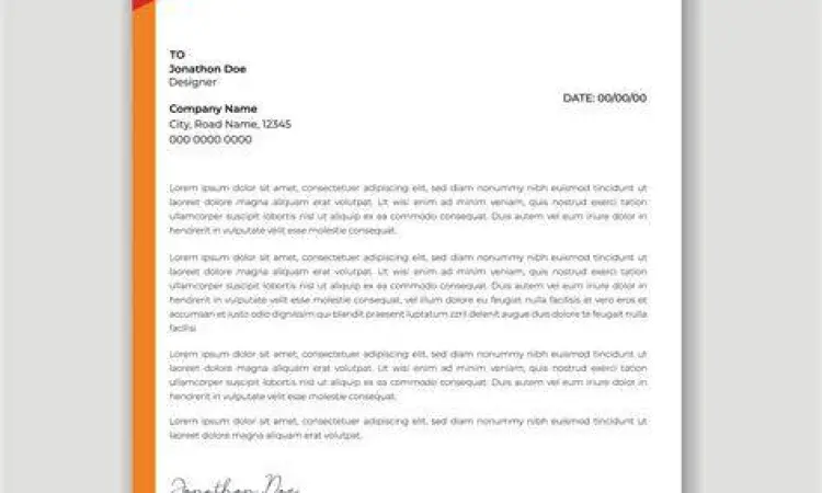 Layout Kop Surat Korporat Layout letterhead perusahaan profesional