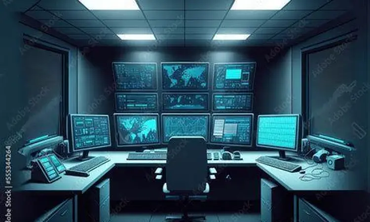 Pusat pemantauan keamanan siber perusahaan