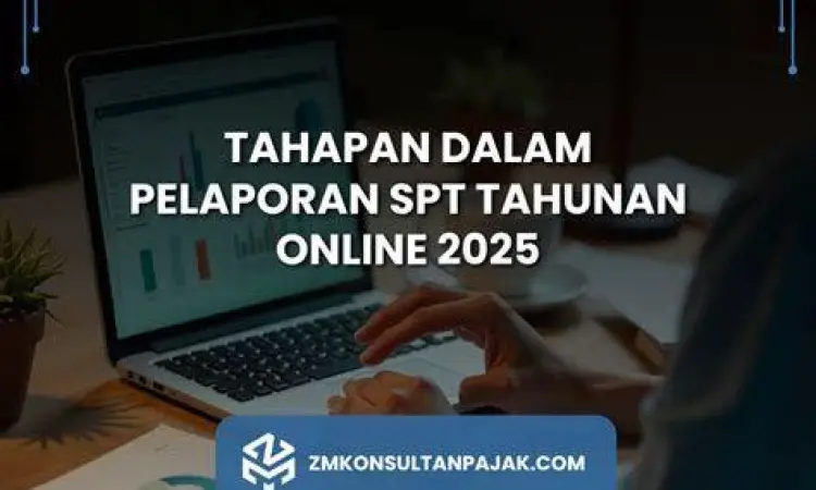 Layar pelaporan SPT Tahunan melalui DJP Online