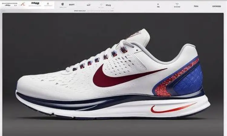 Nike By You Customization Platform Tampilan antarmuka kustomisasi sepatu Nike By You