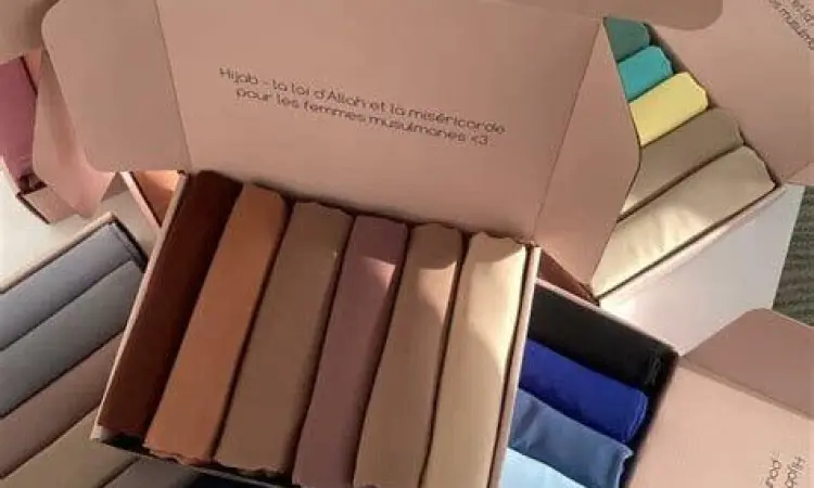 Desain kemasan hijab premium yang menarik
